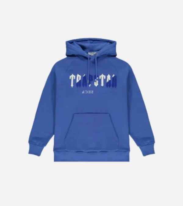 Trapstar Chenille Decoded Tracksuit Blue/White - Image 2