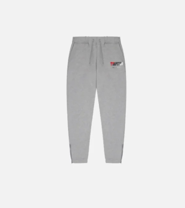 Trapstar Chenille Decoded Tracksuit Grey/Red - Image 3