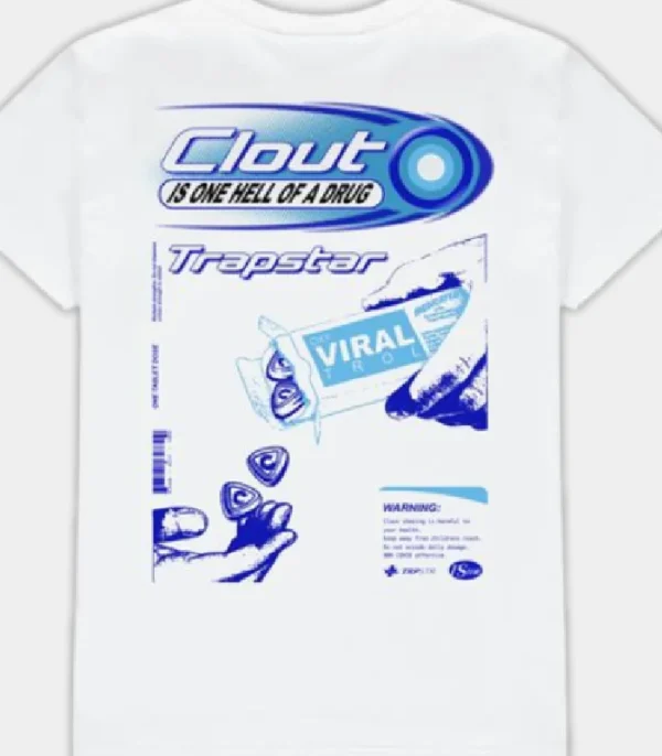 Shop the Trapstar Clout T-Shirt White from – Fast & Free Shipping!