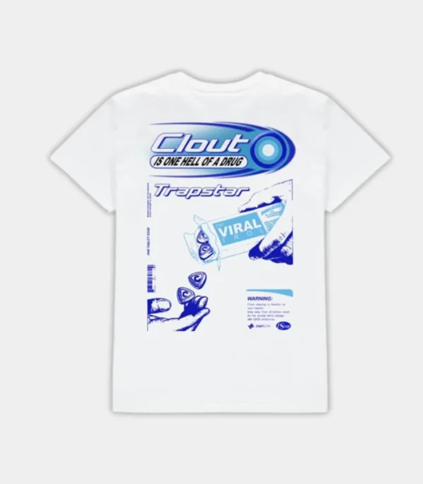 Shop the Trapstar Clout T-Shirt White from – Fast & Free Shipping!
