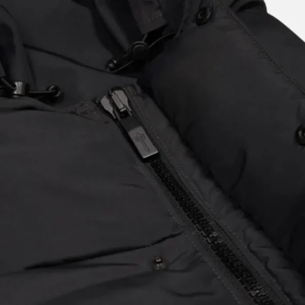 Trapstar Decoded 2.0 Hooded Puffer Jacket Black - Image 4