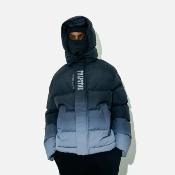 Trapstar Decoded 2.0 Hooded Puffer Jacket Black - Image 3