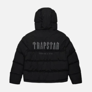 Trapstar Decoded Quilted Jacket With Hood Black | Fast & Free Shipping