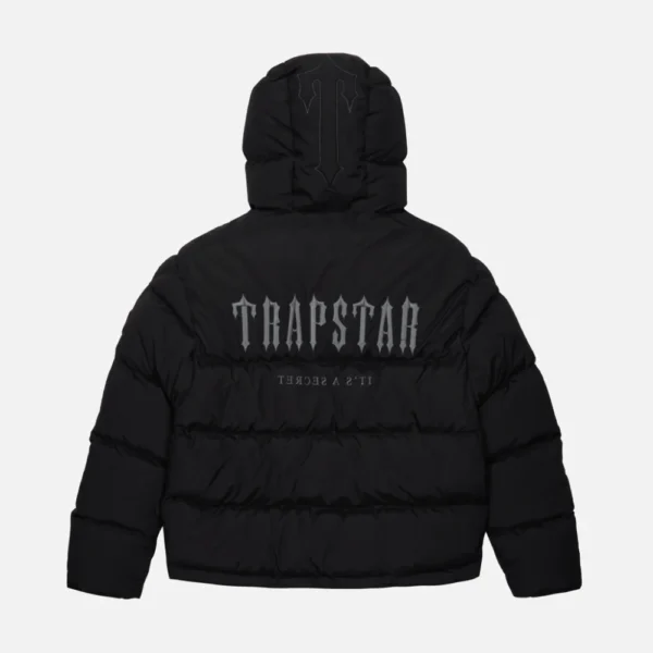 Trapstar Decoded Quilted Jacket With Hood Black | Fast & Free Shipping