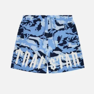 Shop the Trapstar Irongate Shorts Blue Camouflage from – Fast & Free Shipping!
