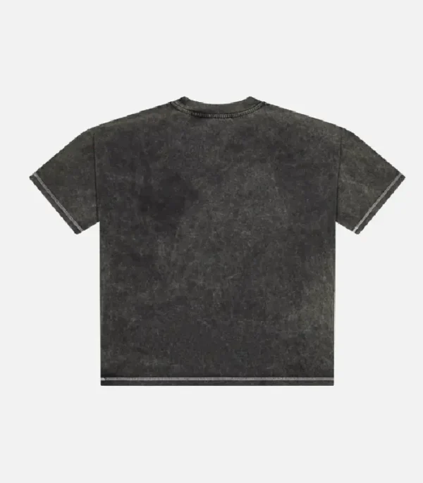 Trapstar Patchwork Script T-Shirt Grey - Image 2