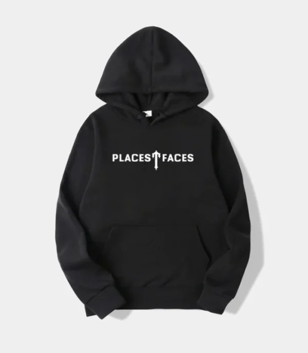 Trapstar Places T-Faces Hoodie Black | Fast & Free Shipping