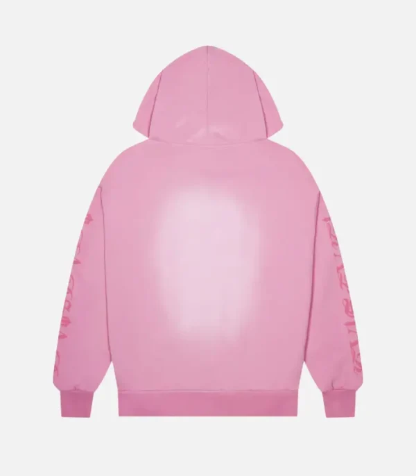 Trapstar Script Spray Hoodie Pink | Fast & Free Shipping
