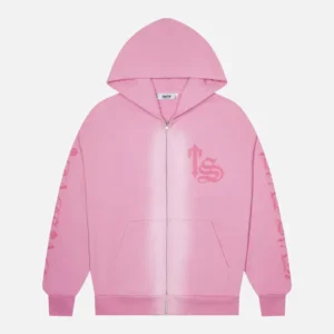 Trapstar Script Spray Hoodie Pink | Fast & Free Shipping