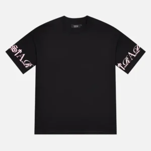 Shop the Trapstar Script T-Shirt Black/Pink from – Fast & Free Shipping!