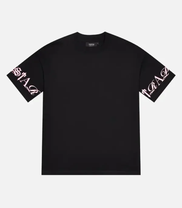 Shop the Trapstar Script T-Shirt Black/Pink from – Fast & Free Shipping!