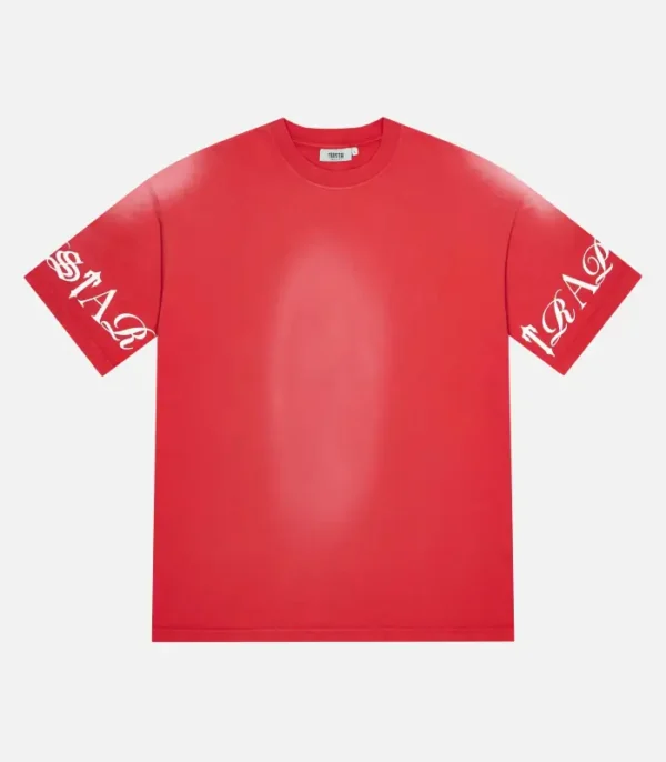 Shop the Trapstar Script T-Shirt Red from – Fast & Free Shipping!