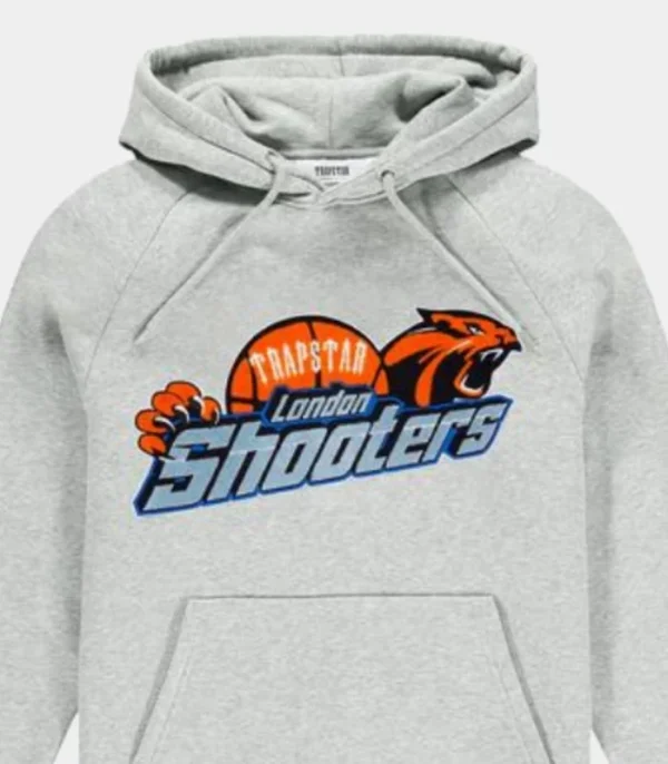 Trapstar Shooters Chenille Hoodie Gray | Fast & Free Shipping
