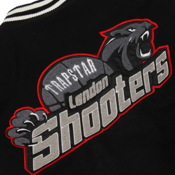 Trapstar Shooters College Jacket Black - Image 4