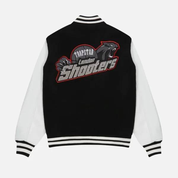 Trapstar Shooters College Jacket Black | Fast & Free Shipping
